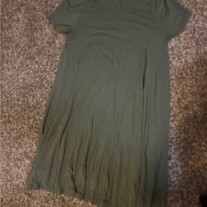 Old Navy Forest Green T-shirt Dress